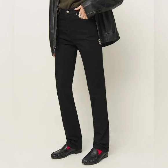 Reformation Straight Leg High Waist Jeans - Picture 1 of 4
